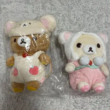 코리락쿠마의 딸기 없는 하루 봉제 인형 리락쿠마 코리락쿠마