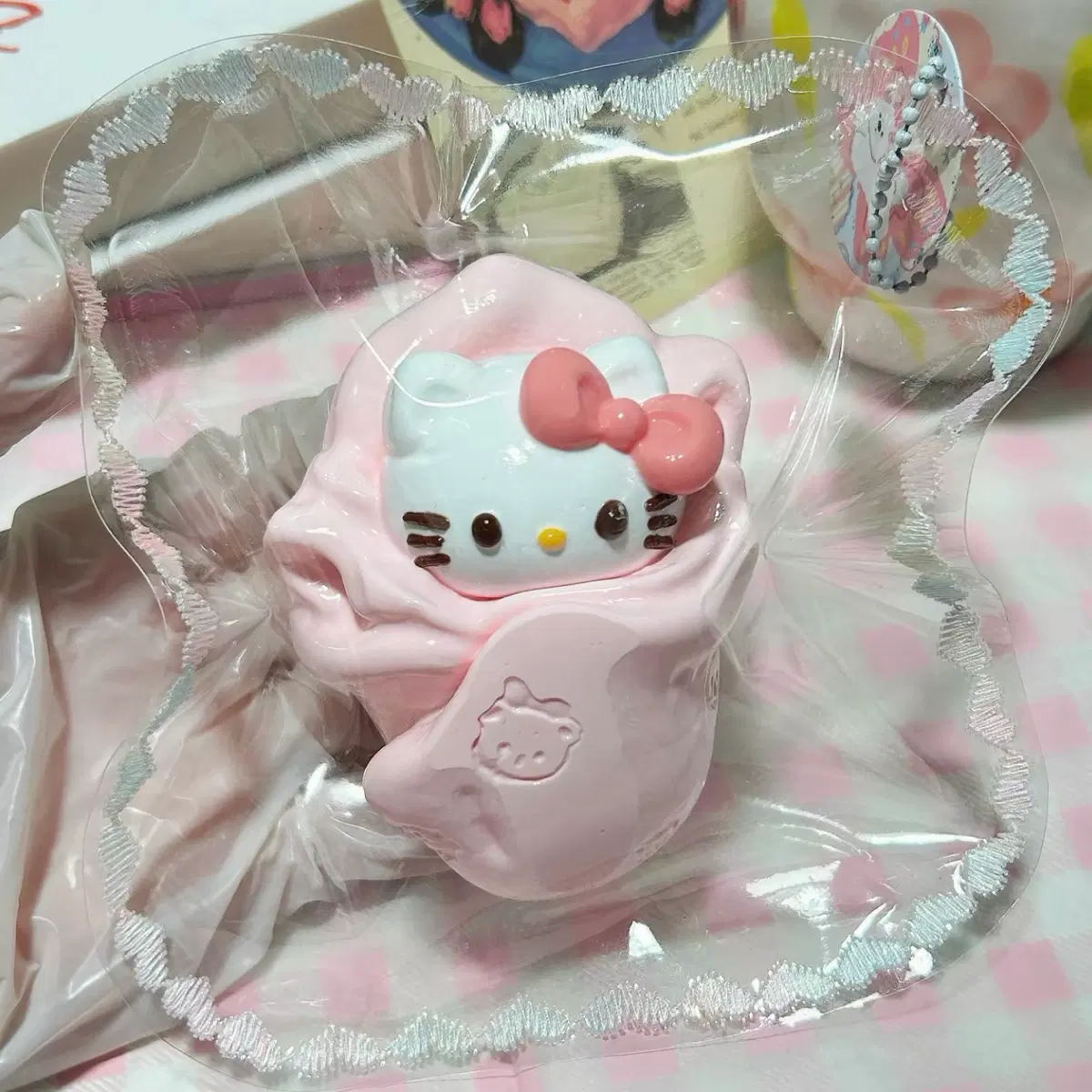 담요 포대기 이불 키티 헬로키티 산리오 수제 말랑이 타바 슬랑이 꺼만말 스퀴시 폼푸샵 샤오홍슈