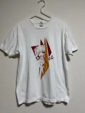 에반게리온전 시키나미 아스카 T셔츠 화이트 안노 히데아키 EVANGELION M