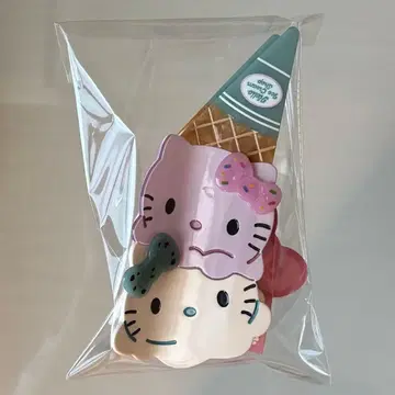 완판 산리오 하우스 HELLO ICE CREAM SHOP 헤어바네 클립