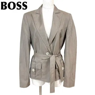 BOSS 테일러드 자켓 허리끈 그레이 무지