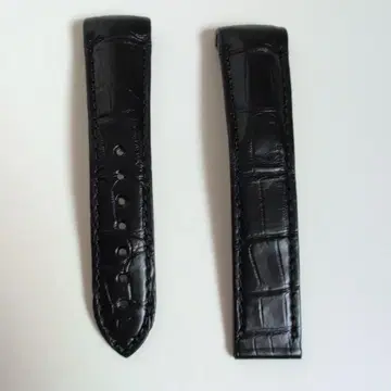 [정품] OMEGA 가죽 벨트 블랙