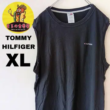 USA 구제 의류 TOMMY HILFIGER 슬리브리스 XL 블랙