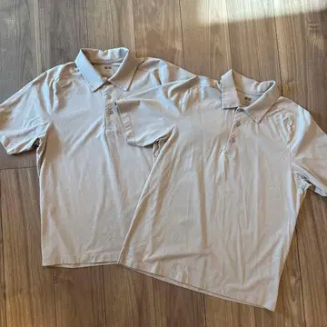 Theory x UNIQLO 에어리즘 슬림핏 피케 셔츠 2장 세트