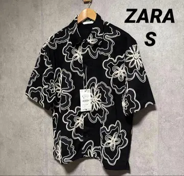 ZARA 자라 엠보싱 자수 셔츠 S
