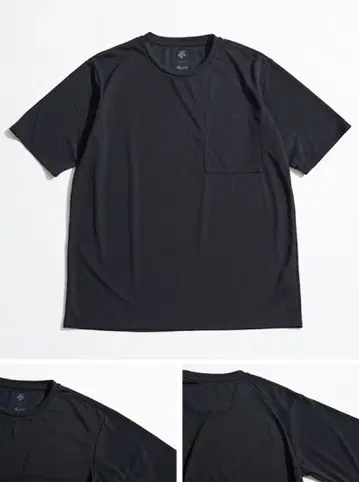 DESCENTE x hlam 포켓 부착 T셔츠 블랙 L 데상트