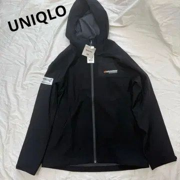 미사용 UNIQLO 블록테크 후드티 (3D 컷) 블랙 L 사이즈
