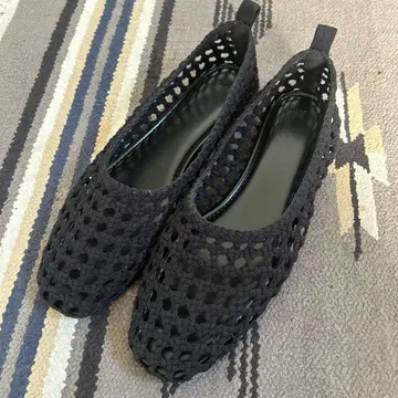 H&M 메쉬 뜨개질 플랫슈즈 사이즈 40