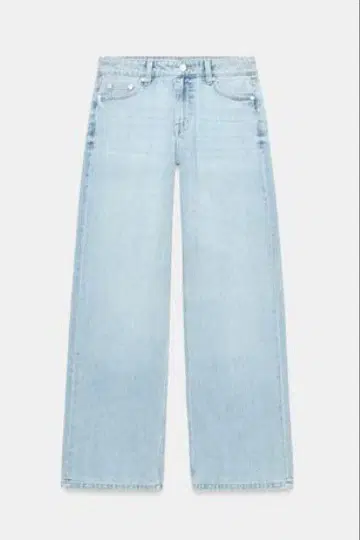 ZARA 데님 배기 팬츠 라이트 블루 34