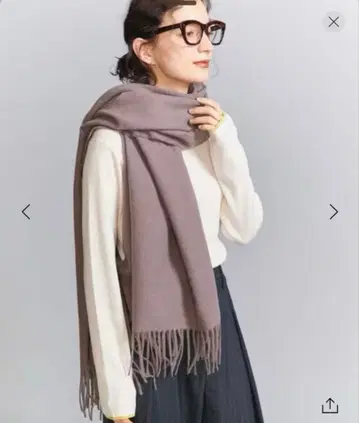 소프트 솔리드 스톨 대형 스톨 머플러 모카 그레이지
