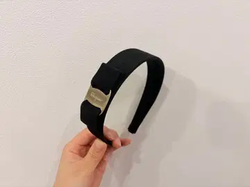 Ferragamo 페라가모 머리띠 실버 플레이트 헤어 액세서리
