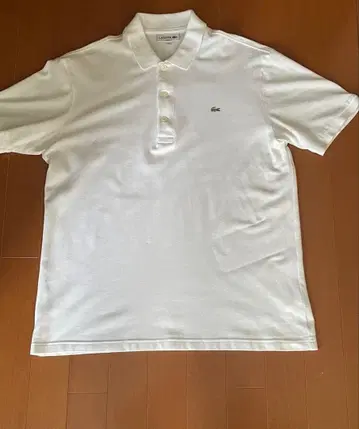 LACOSTE 라코스테 피케 셔츠 화이트 SLIM FIT