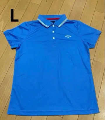 Callaway 여성용 반팔 피케 셔츠 L 로고
