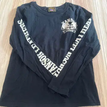 vanson 긴팔 티셔츠 블랙 M