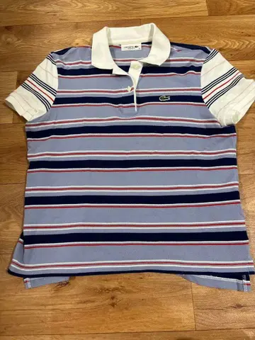 LACOSTE 라코스테 보더 피케 셔츠 반팔 38