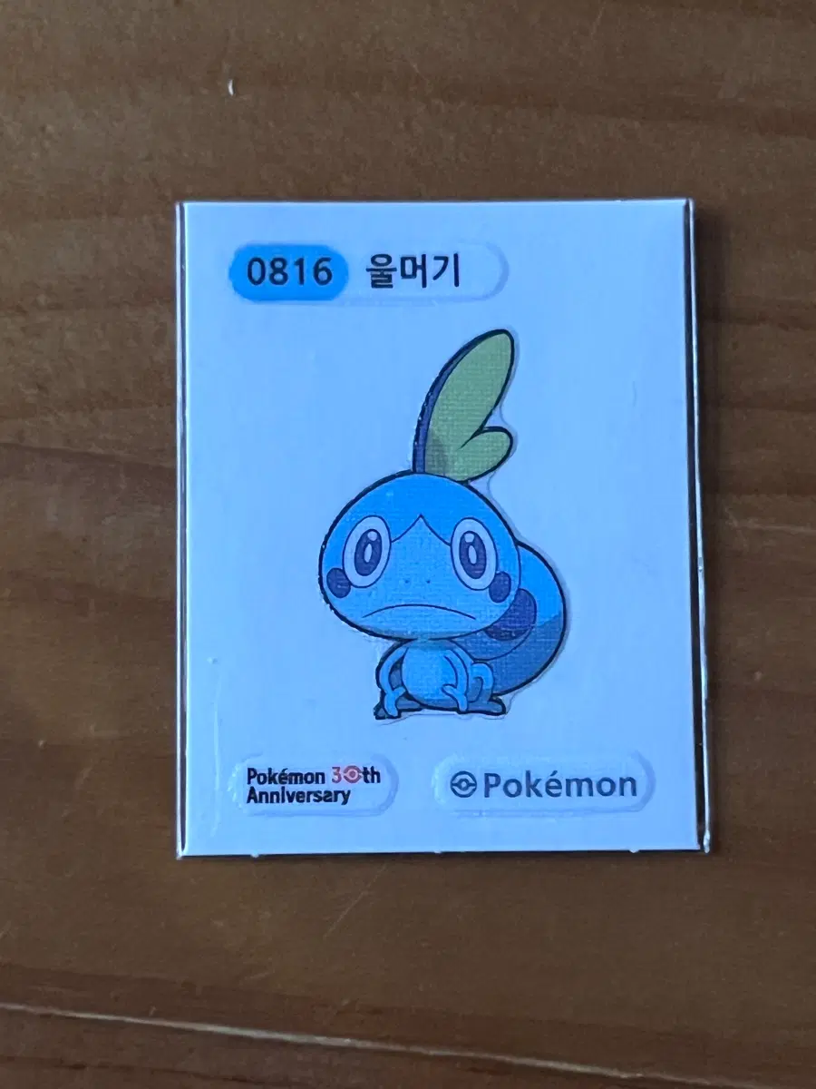 포켓몬 30주년 기념 울머기 띠부씰 띠부실