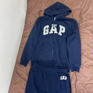 GAP 릴랙스 집업 후드티&팬츠 네이비 M 사이즈 상하의 세트
