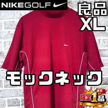 [ 선착순 ] 나이키 골프 남성용 반팔 모크넥 셔츠 XL 레드/빨간색