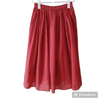 UNIQLO 유니클로 [ M ] 미디 스커트 플레어 새상품급 여성용 USED