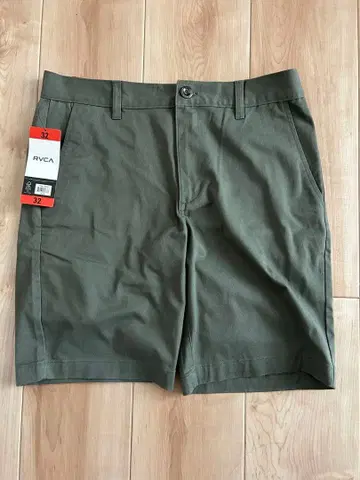 새상품 RVCA 루카 숏팬츠 카키 32인치