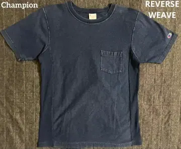 Champion 챔피온 리버스 위브 인디고 포켓 티셔츠