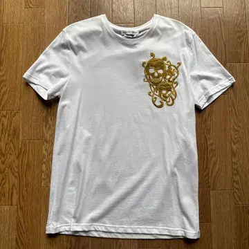 Alexander McQueen 스컬 자수 T셔츠 화이트
