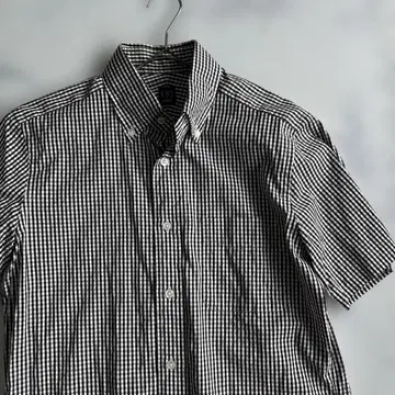 새상품급 BEAMS F 빔즈 F 반팔 체크 셔츠 mr93