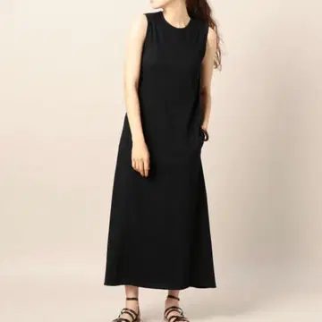 BEAUTY&YOUTH 슬리브리스 롱 원피스 블랙