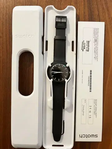 Swatch SO29B704 손목시계 MONO BLACK 블랙