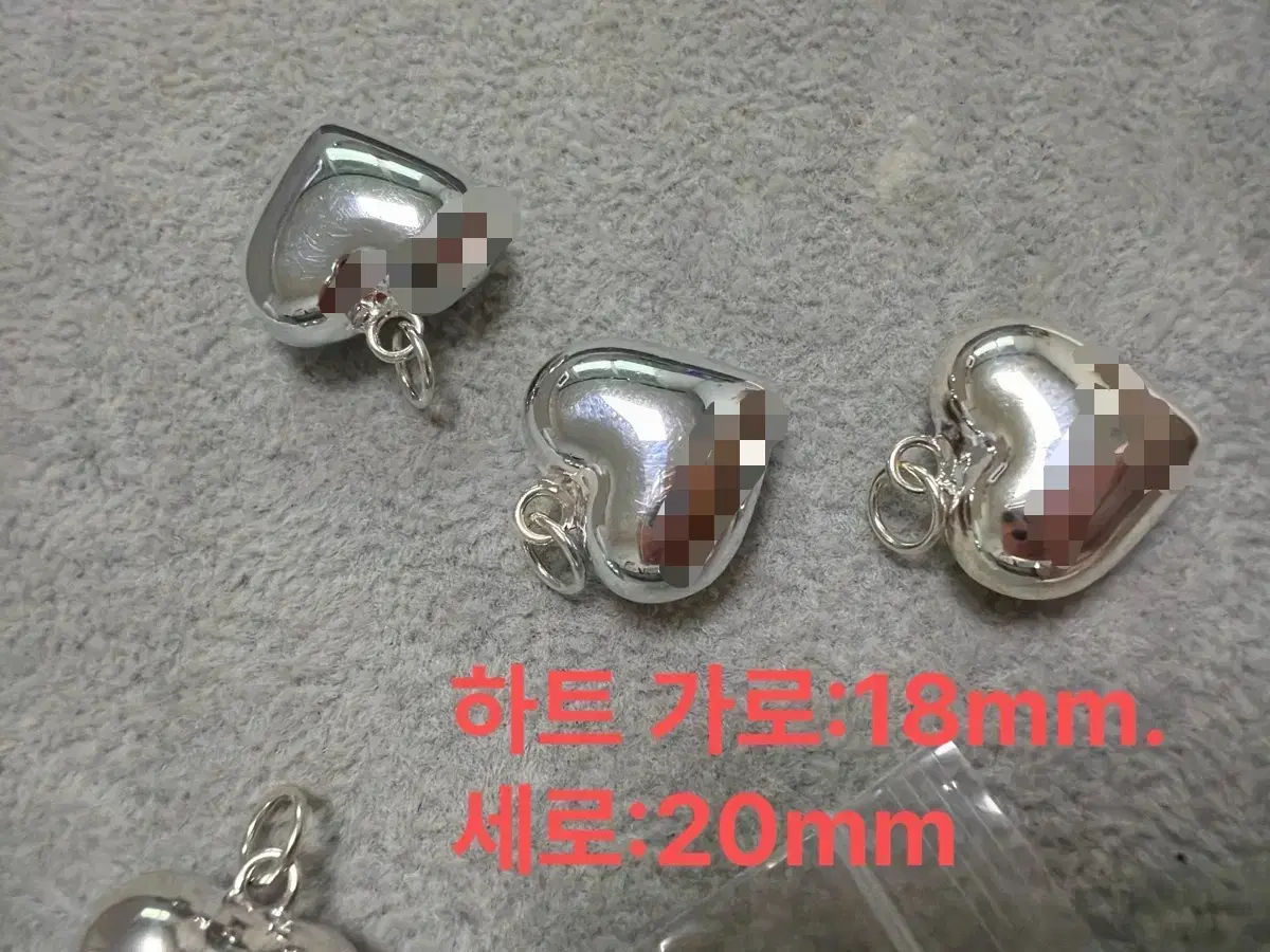 실버 통통 하트 팬던트 925 은