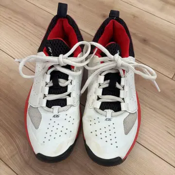 YONEX 테니스화 106 화이트/레드 22.5cm