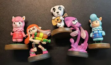 [ 묶음 판매 ] 동물의 숲 스프라툰 amiibo 피규어 5세트