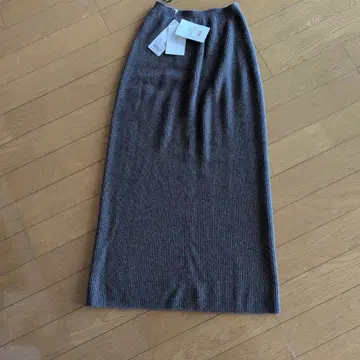 UNIQLO 3D 캐시미어 리브 스커트 브라운 XS/S