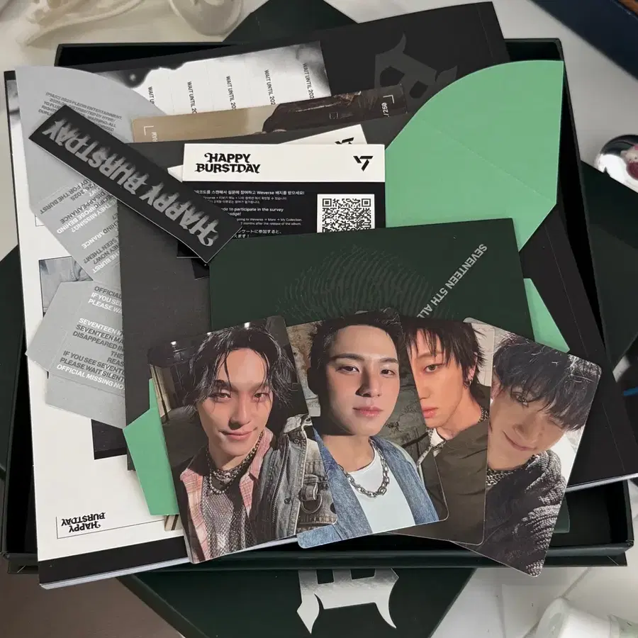 세븐틴 10주년 앨범 포카 포함
