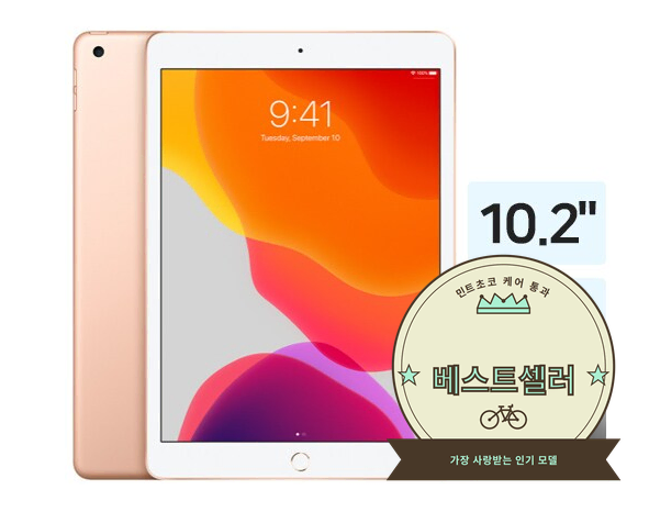아이패드 7세대 Wi-Fi 128GB 실버 펜슬 케이스포함 배터리99%