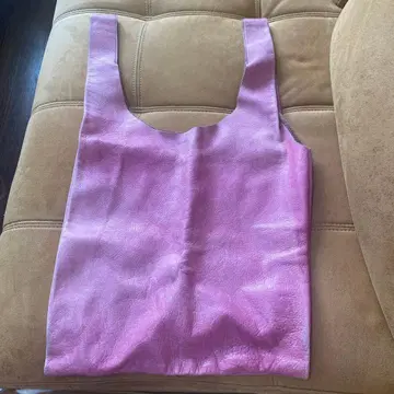 BAGGU 가죽 에코백 퍼플