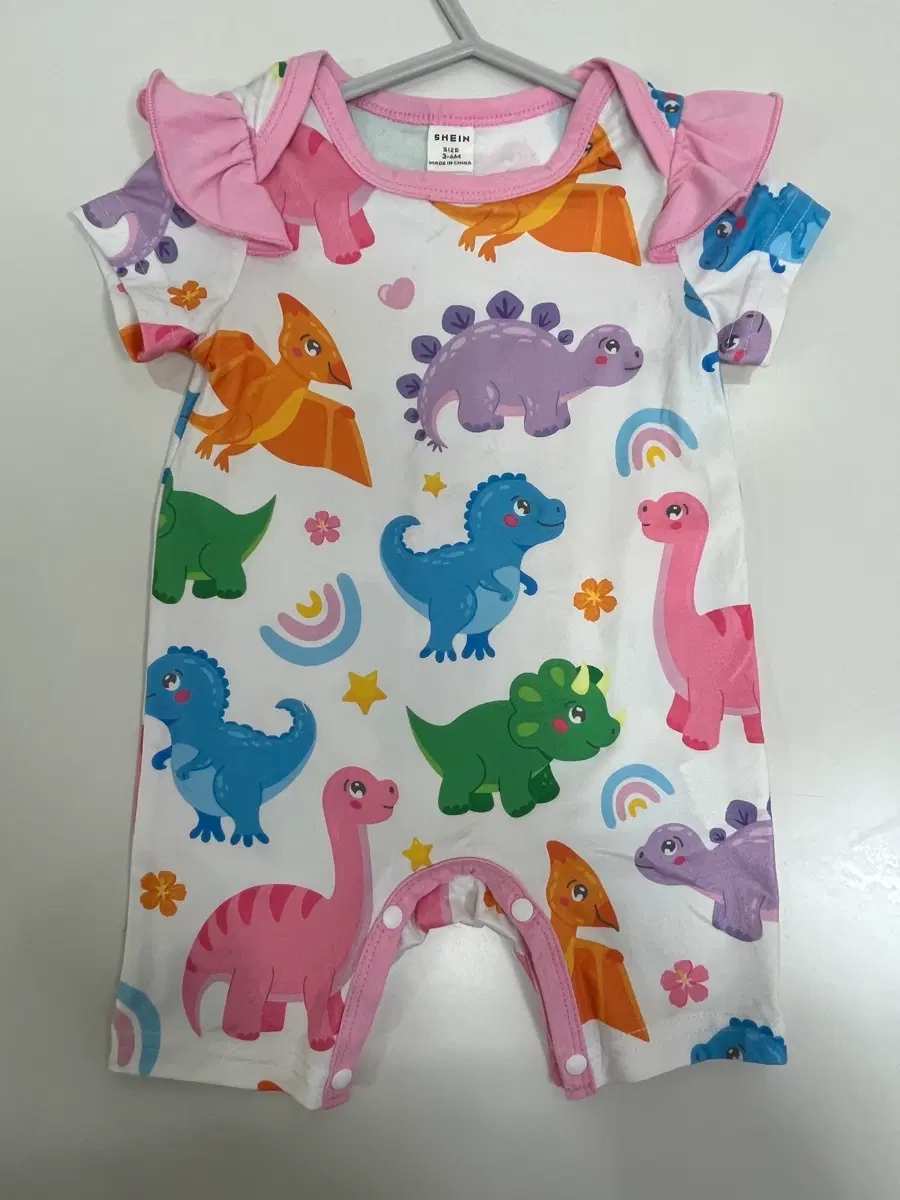 일본 3-6M 여아 공룡 바디슈트