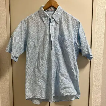 레어 USA제 THE BAGGY 시어서커 풀오버 셔츠 빨간색 택