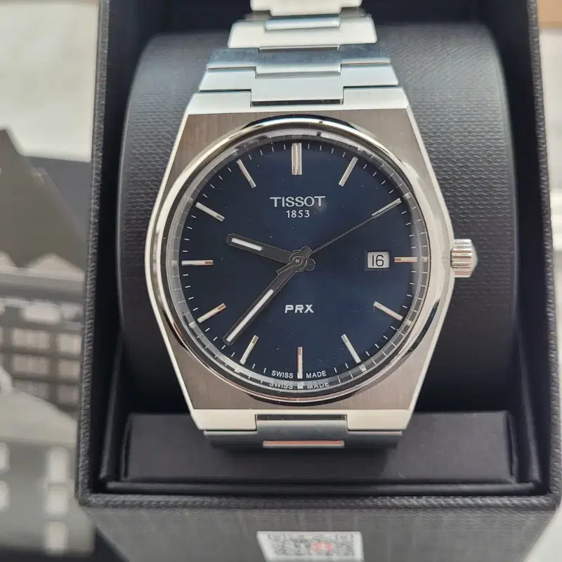 티쏘 PRX 40mm 쿼츠 청판 백화점 모델