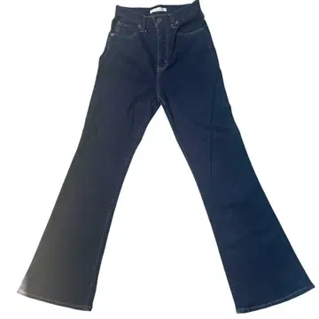 MOUSSY 다크 블루 부츠컷 데님 플레어 청바지 24인치
