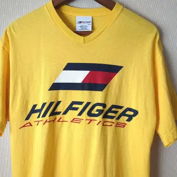 레어 USA제 HILFIGER ATHLETICS V넥 T셔츠