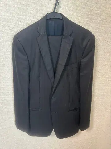 베르사체 상하의 셋업 고급 수트 블랙