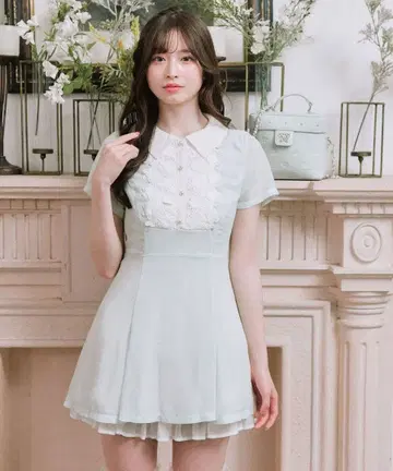 OLIVE des OLIVE Aimerianejoie 레이스 절개 원피스