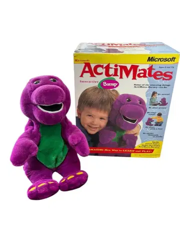 가격 인하 레어! Microsoft ActiMates Barney 박스 포함