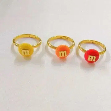 케이트 스페이드 m&m 반지 세트 웜 컬러