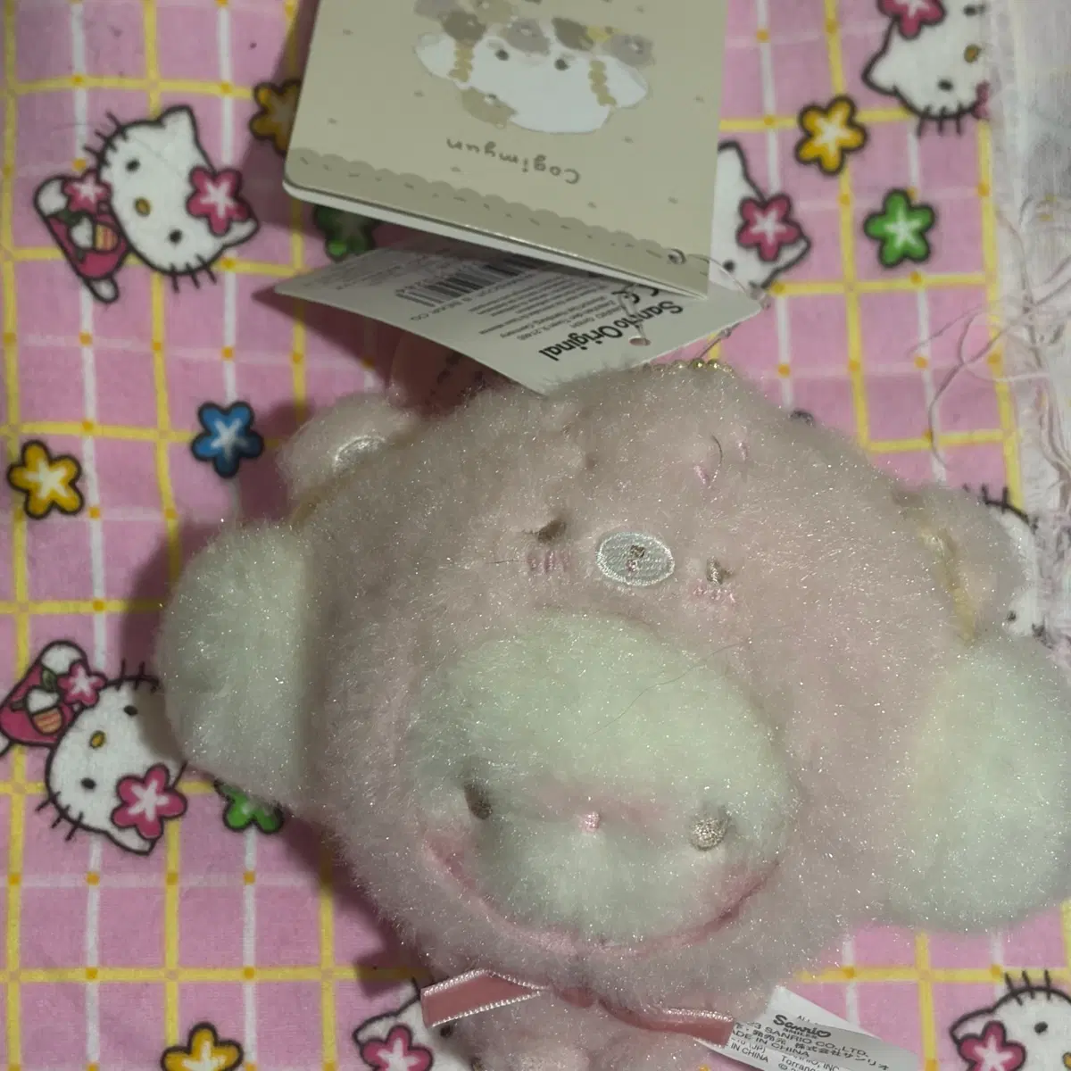 산리오 코기뮹 쿠마상 마스코트 인형