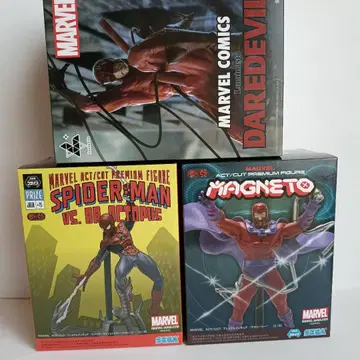 MARVEL 피규어 3개 스파이더맨 마그니토 데어데블