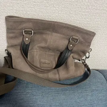 Kipling 천연 가죽 2way 숄더백 그레이지