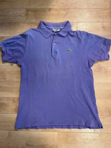 CHEMISE LACOSTE 피케 셔츠 프랑스제 퍼플 사이즈 4 보라색