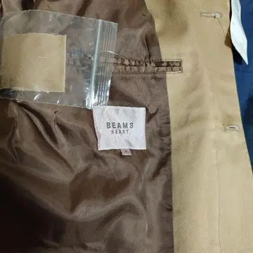 BEAMS HEART 베이지 스텐카라 코트 M 사이즈